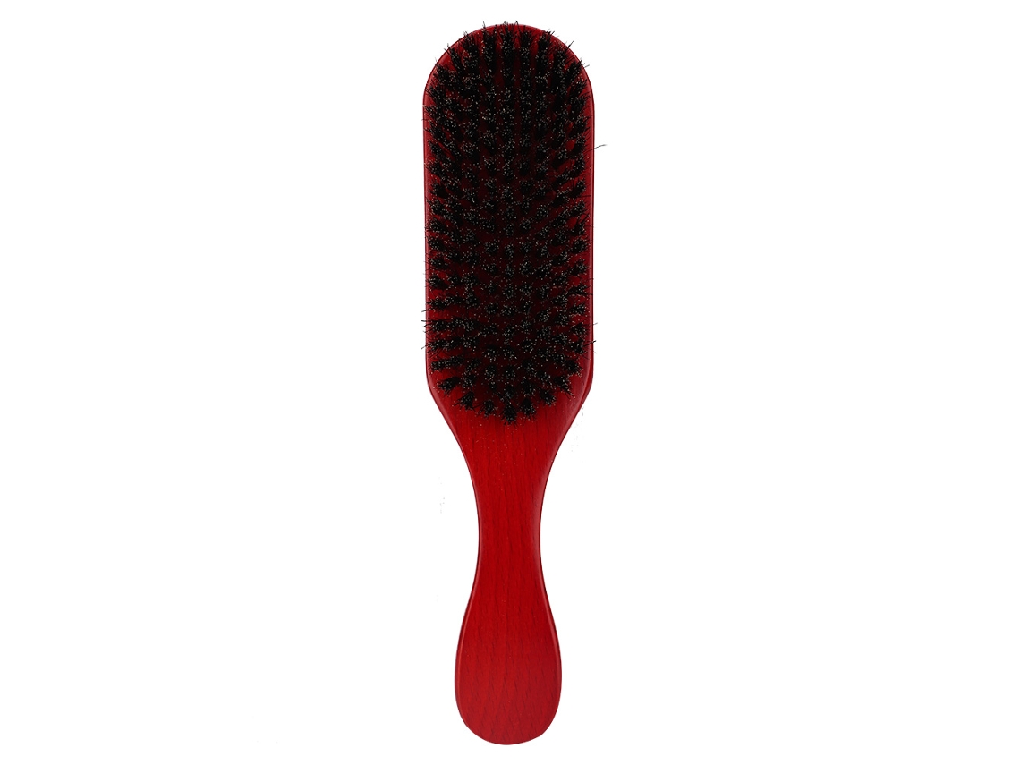 Peine De Madera Profesional Para Cabello Y Barba Cepillo De Pelo Oil Head Whiskers Care Herramienta Peluquería Rojo