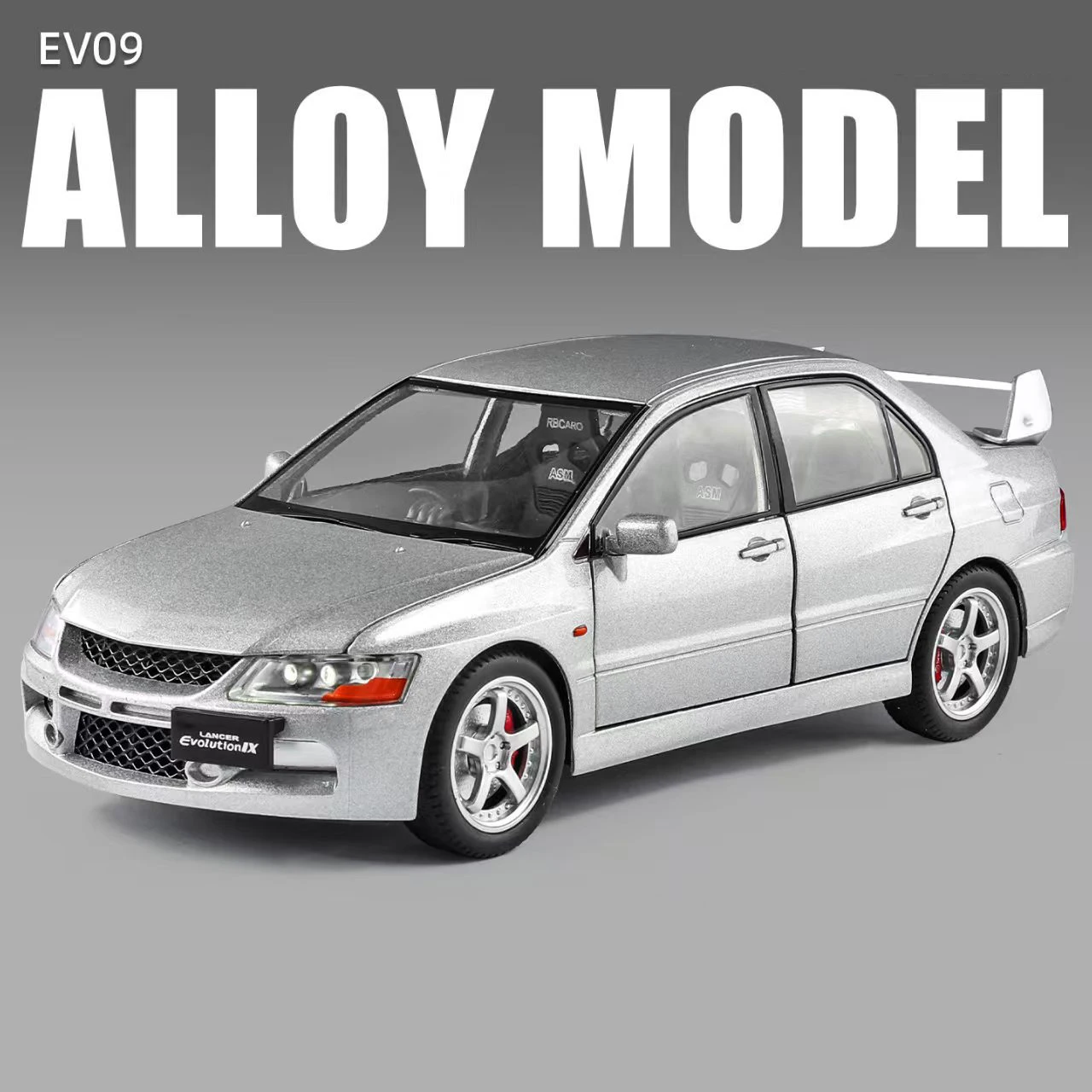 (plata) Coche De Juguete A Escala 1:24 De Aleación, Fabricado En Metal Fundido A Presión.
