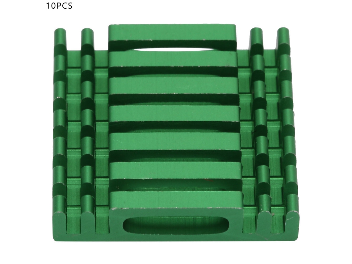 10 Disipadores De Calor De Aluminio P2806-gr Para Refrigeración De Chips De Cpu De Placas Base