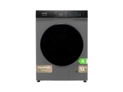 Evvo Lavadora 12 Kg Supernova U12x, 1350 Rpm, Clase A, Motor Inverter, 14 Programas, Vapor Steam Wash, Smart Load, Inox