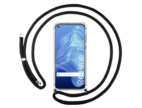 Carcasa Realme 7 5G TUMUNDOSMARTPHONE Colgante Negro