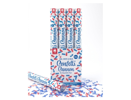 Confettis SMIFFY'S Cañón Union Jack - Reino Unido Biodegradable 50 Cm