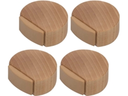 Tapa Puerta Adhesivo De Roble Natural Para Suelos - Discreto Y Elegante - Pack De 4 - Hecho En Europa