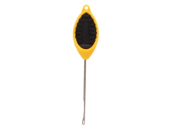 Anzuelo De Pesca De Acero Inoxidable Y Silicona, Amarillo Y Negro, Portátil Y Ligero, Ideal Para Estanques De Pesca.