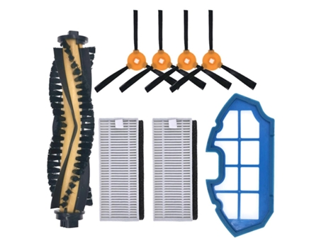 1 conjunto para cecotec conga 990 1190 peças filtro hepa escova lateral central