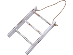 Toallero Colgante De Madera Sintética Resistente, Forma Trapezoidal Con Cuerda,