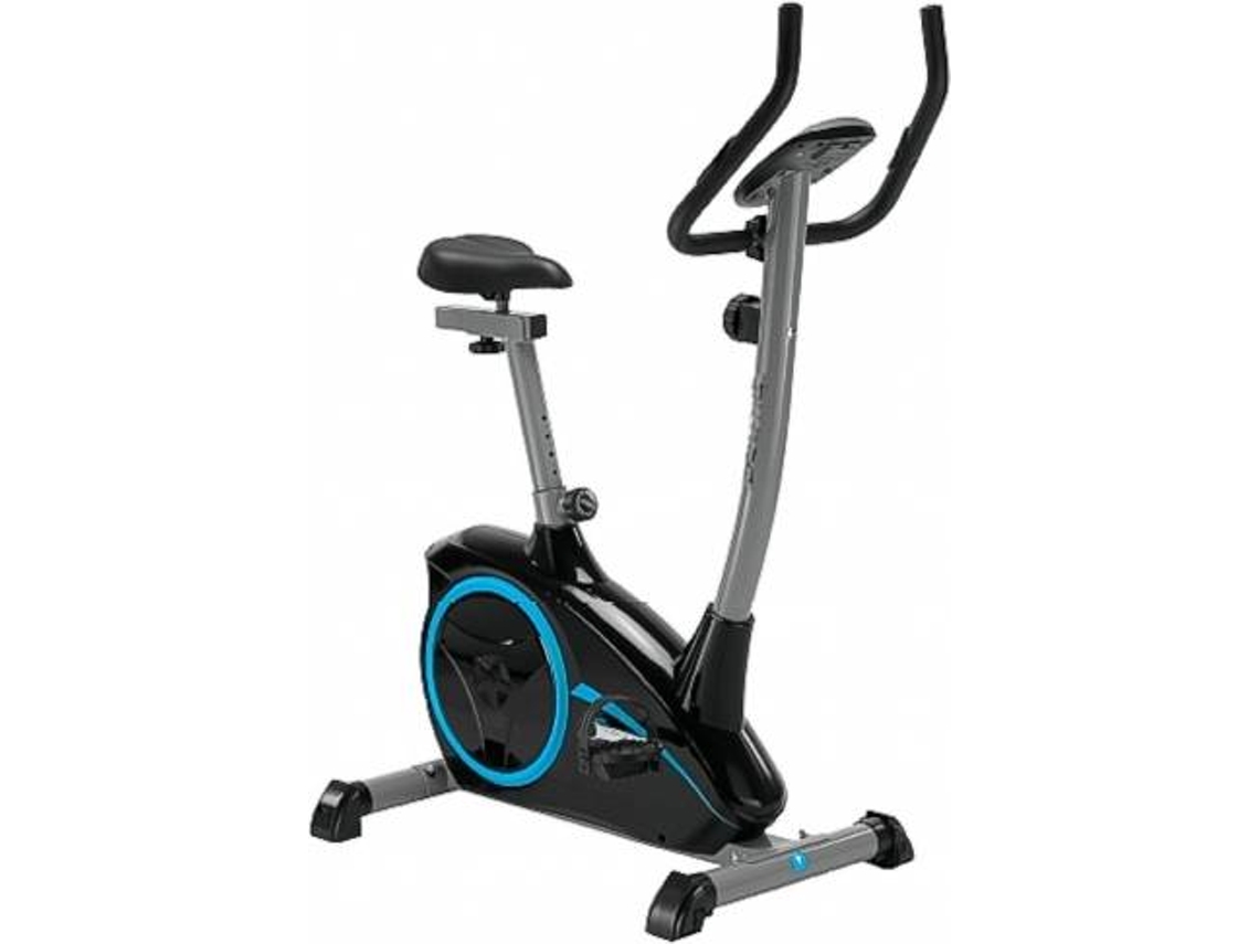 Bicicleta Estática VITAL GYM K11 (Negro y Azul - 59,5x95x131 cm)