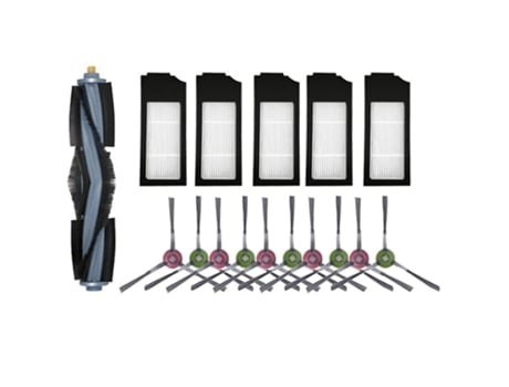 17 peças para ecovacs deebot x1 turbo x1 omni escova lateral filtro hepa