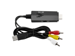 Convertidor De Cable Hd A Av Rca Macho A Macho 480i 576i Para Tv Vhs Vcr
