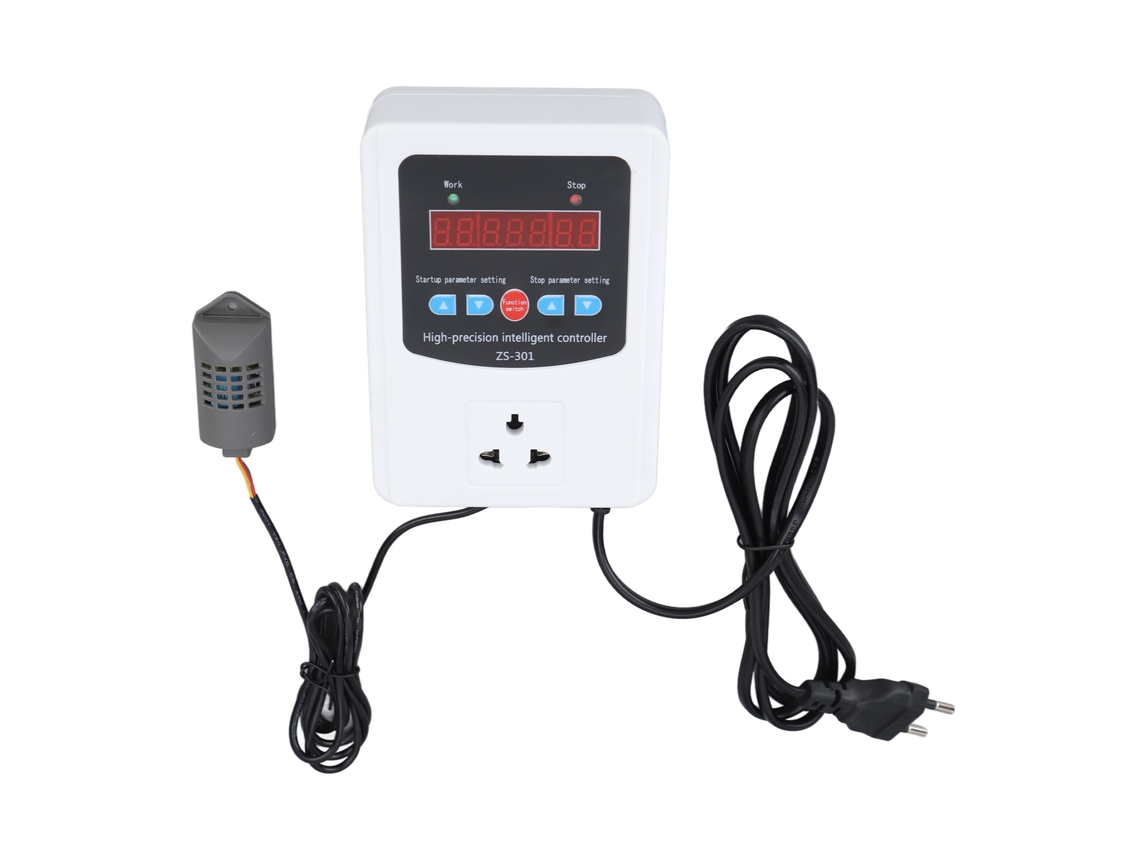 Controlador Digital De Humedad Lcd De 1500 W Con Temporizador Para Invernadero, Hogar, Granja, Estándar Ue 220 V