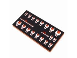 Juego de llaves de pata de gallo 3/8 con extensiones 20 piezas SAE/Métricas Tekmaquinas
