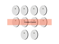 (10 Piezas, 4 X 3 Cm) Parche De Estimulación Muscular Ems, Electrodo De Gel Autoadhesivo No Tejido