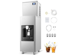 Máquina De Hielo Comercial Industrial 163 Kg/día Con Depósito Y Panel Digital Tekmaquinas