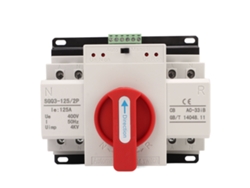 2026-interruptor De Transferencia Automática De Doble Potencia 125a Mango Rojo Para Generador Industrial 400v