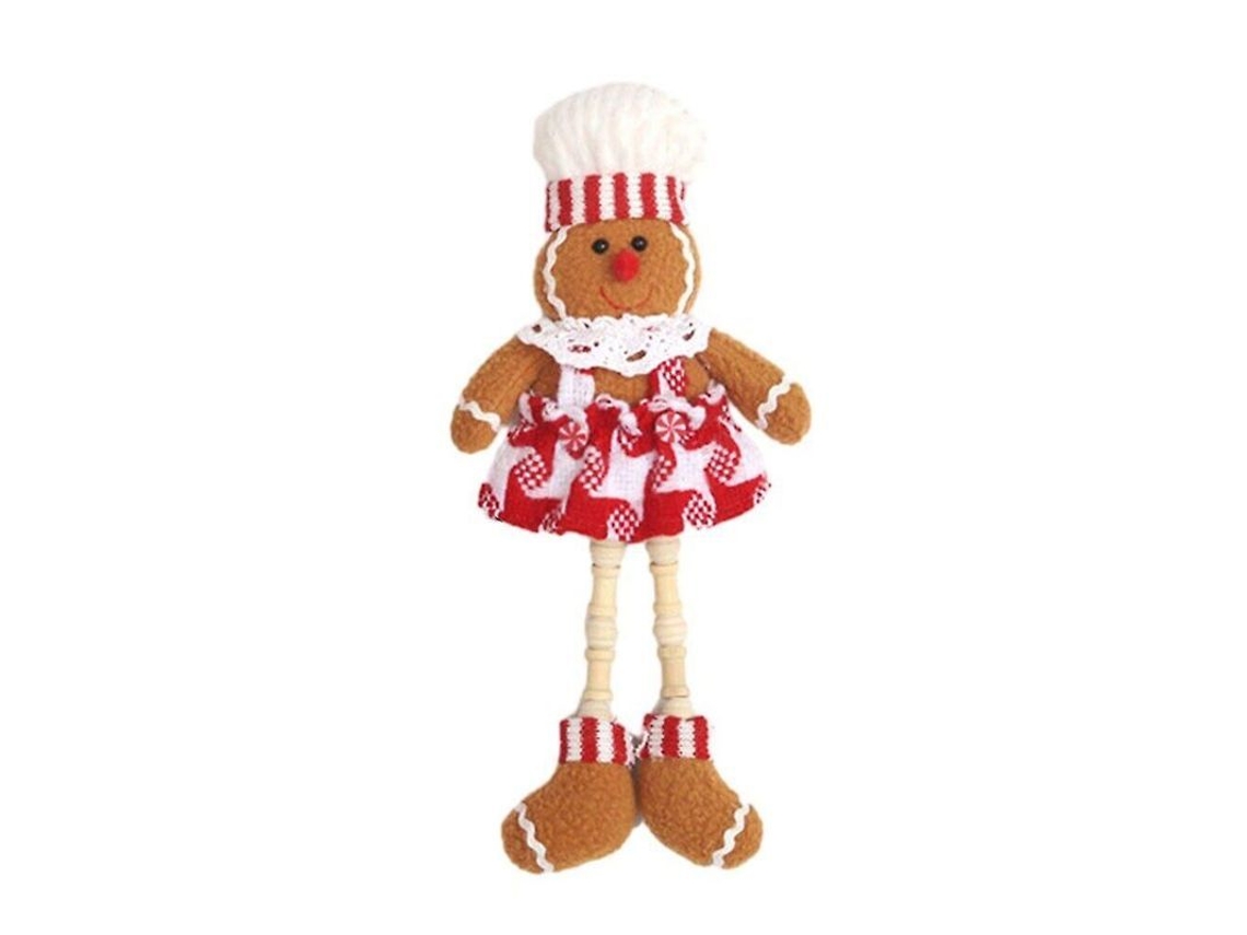 Adornos De Muñeco De Pan De Jengibre Navideño Para Colgar En Árbol De Navidad Femenino