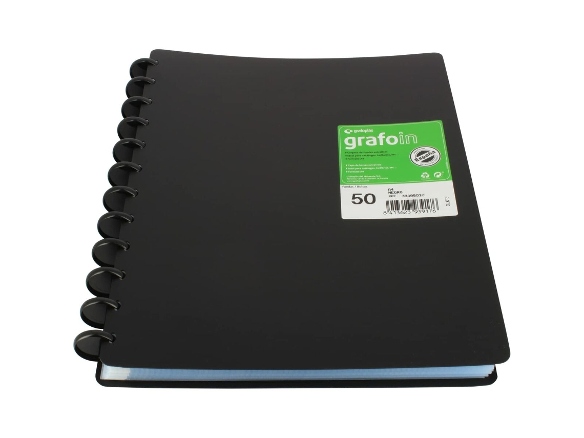 Carpeta Clasificadora GRAFOPLAS Negro A4