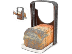 Rebanadora de pan plegable ajustable, corte rápido y uniforme, ideal para regalo. Everley891