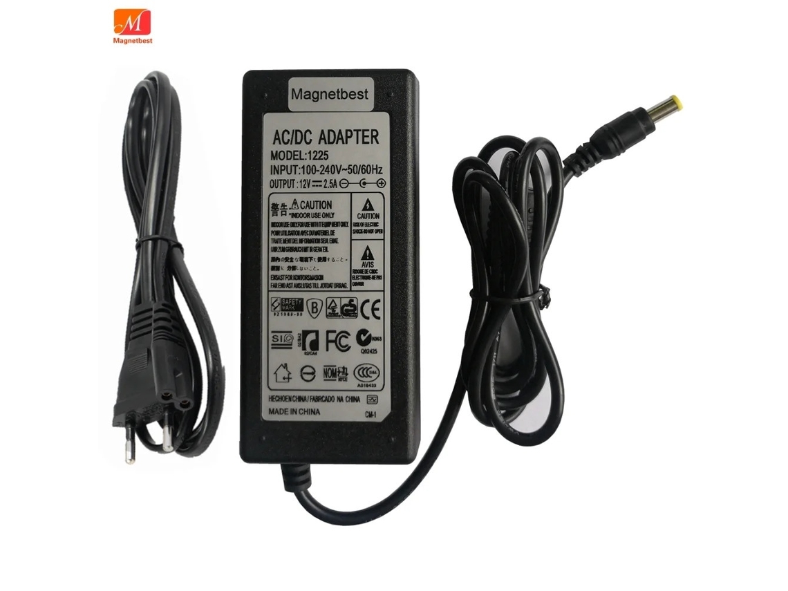 Adaptador De Corriente - Gris Oscuro Con Cable
