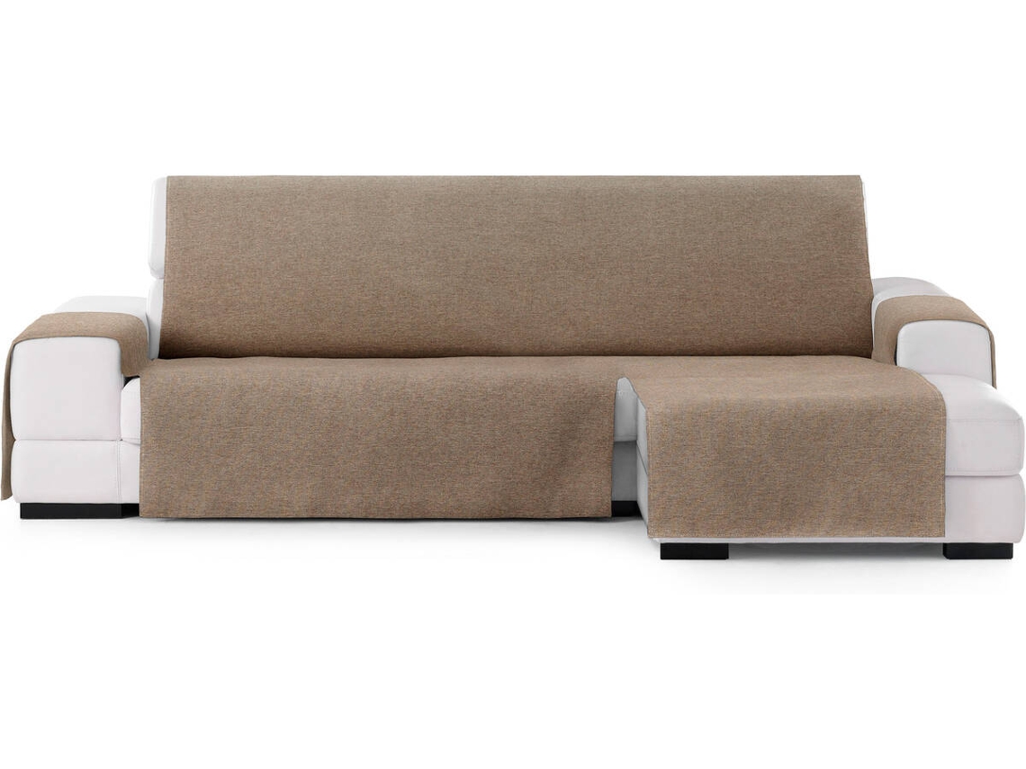 Funda de Chaise Longue Derecha EYSA Extra Prática Premium Valeria Tejido Elástico (299 x 80 x 220 cm - Poliéster y Algodón - Beige)