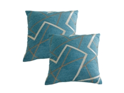 2 Fundas De Almohada Cuadradas Suaves Y Modernas, Cómodas Y Con Textura De Punto De Chenilla.