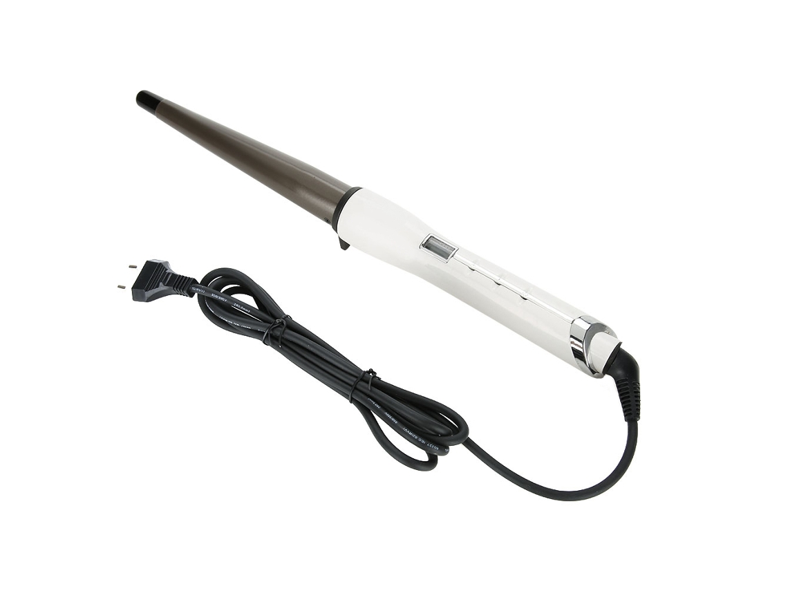Plancha De Rizo Cerámica 25mm Pelo Ondulador Con Lcd Herramienta De Estilo Accesorios Blanca