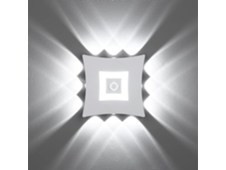 Aplique De Pared Led Moderno De 18 W (interior/exterior) Con Sensor De Movimiento Pir – Estructura De Aluminio Blanco (6000 K) – Blanco