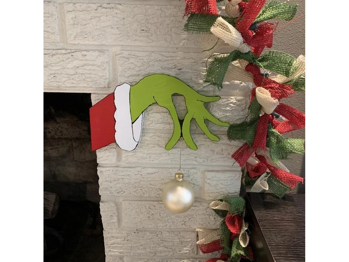 Adorno Navideño Ladrón Ornamento Navideño Ladrón Exquisito Divertido Para Ventana Chimenea Pared