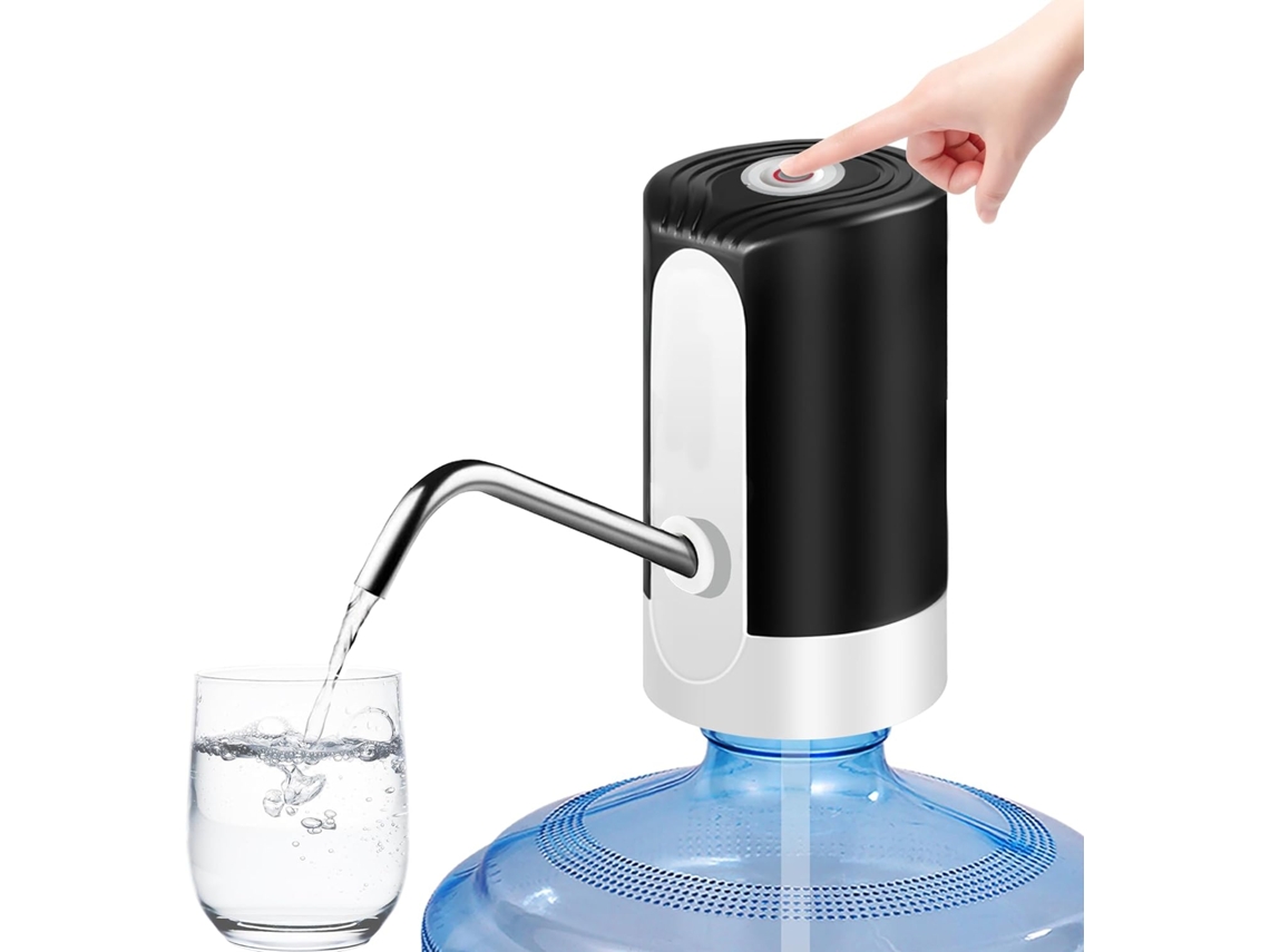 Bomba de agua eléctrica negra con cable de datos USB, chrui