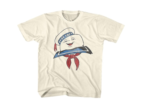 Camiseta ROCKINSTONE juvenil Stay Puft Marshmallow Man Real Ghostbusters (XXL)
