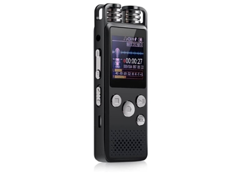 Grabadora de audio digital activada por voz profesional Grabación con lápiz USB Soporte Pcm Tarjeta Tf Negro TURMIN