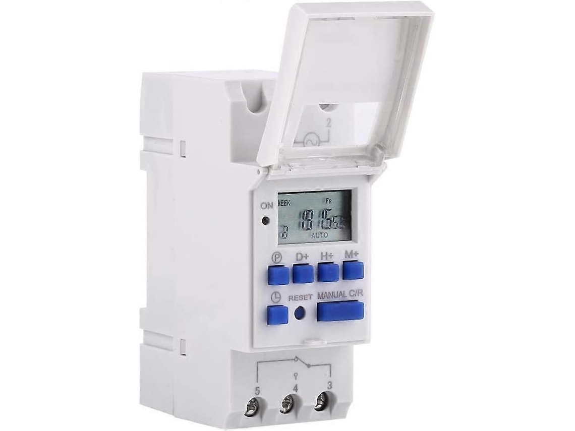 Rebe-timer Digital Programable Con Display Lcd Interruptor Semanal Relé 16 On/off 24v Para Equipos Eléctricos Y Aparatos Hogareños