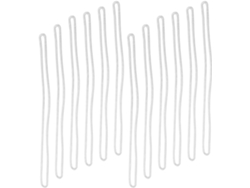 Cordón Portatarjetas De Identificación De Pvc Transparente, 200 Unidades, Correa Flexible Para Credenciales.