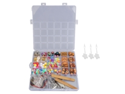 Conjunto De Accesorios Para Rastas Con Perlas, Anillos Y Pulseras De Aleación Y Madera Para Fiestas Y Eventos.