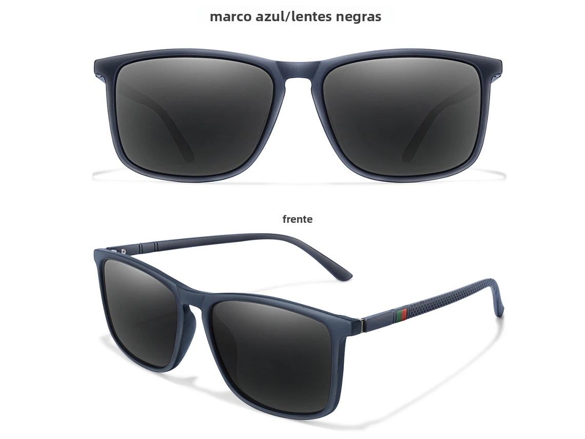 (estilo 2) Gafas De Sol Polarizadas Cuadradas Retro De Lujo, Protección Solar Uv400, Unisex.