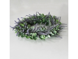 Coroa Artificial Com Flores Simuladas Para Decoração De Casa E Casamento - Material Pvc