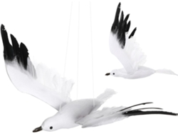 Adorno Colgante Gaviota Tamaño Plumas Sintéticas Musgo Decoración Marinera Fiestas Bodas Interiores Estilo