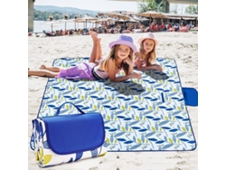 Manta De Picnic Impermeable Y Resistente A La Arena, Manta De Playa Portátil Para Viajes Al Aire Libre.