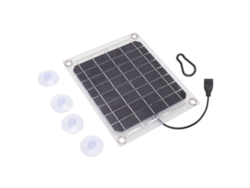 Panel solar Primerox de 10 W con salida USB transparente de doble cara para viajes sin preocupaciones | Sin marca
