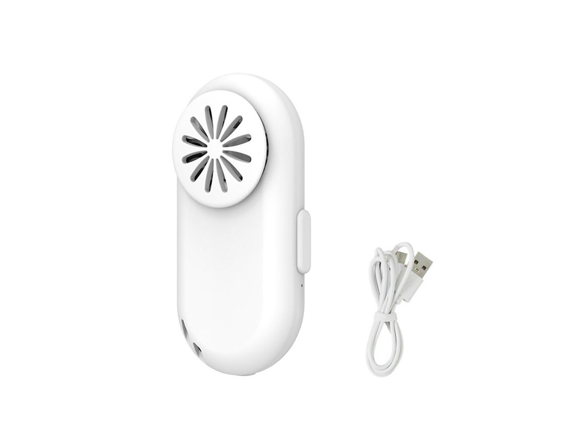 Ventilador facial recargable por USB con clip, mini ventilador de refrigeración portátil.