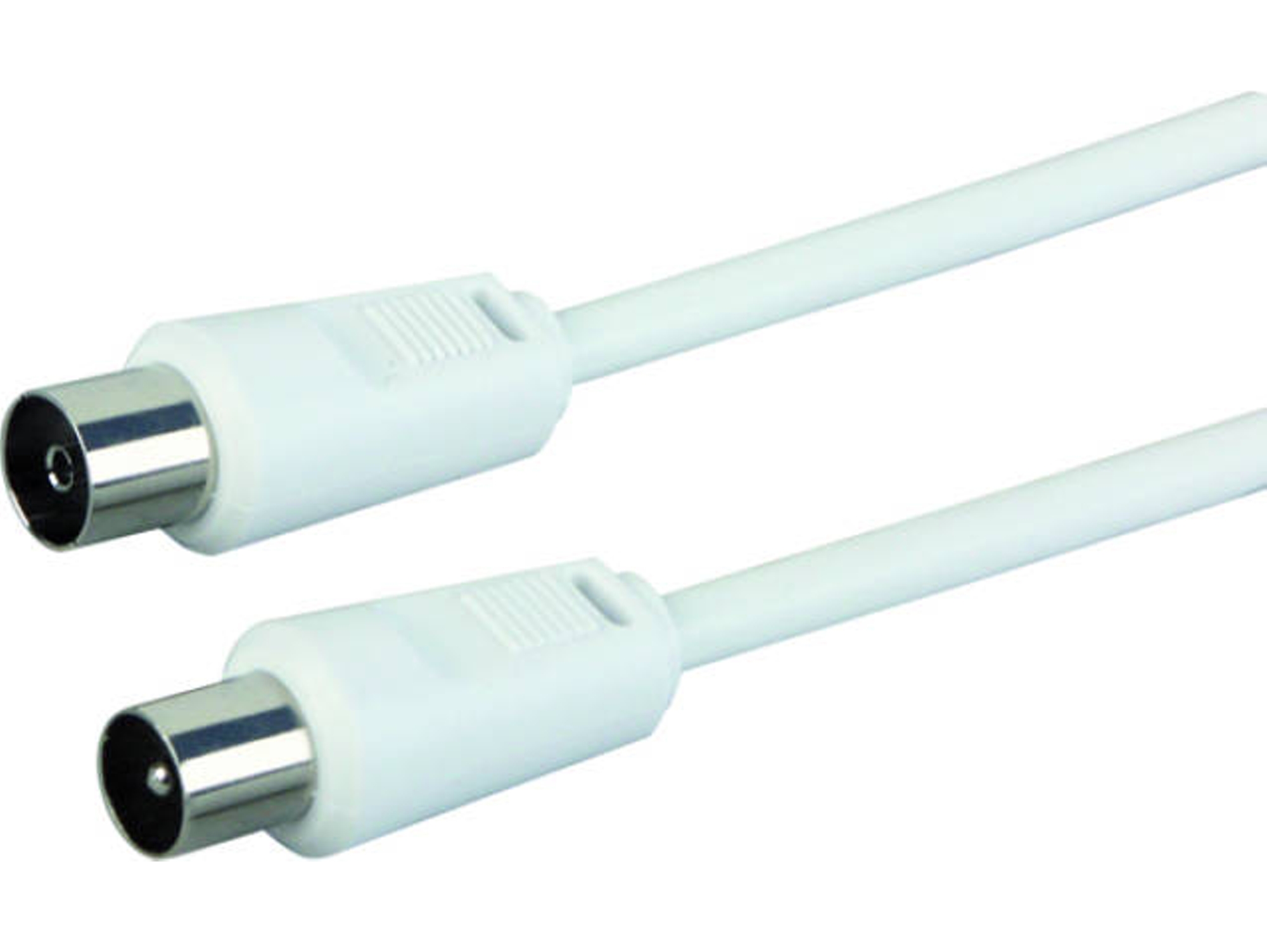 Cable de Antena SCHWAIGER (Coaxial - 5 m - Blanco)