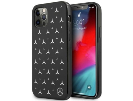 Carcasa Apple MERCEDES iPhone 12 Pro Max Hardcase Negro