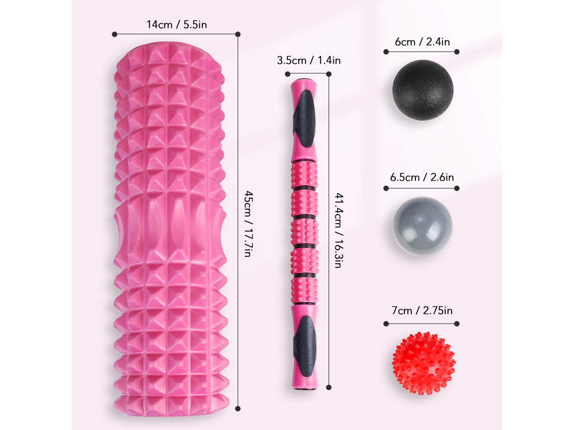 Kit de rolos de massagem portátil 2026rebe 6 Em 1 para fitness Tomshoo