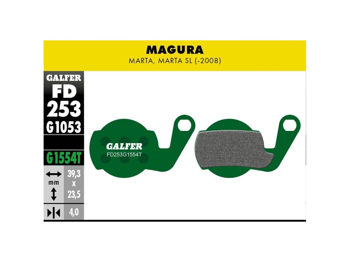 Pastilla de freno GALFER Bike Magura Marta SL (-2008)