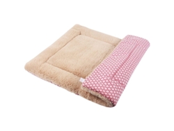 2026-colchón Lavable Para Perros Y Gatos Suave Plush Premium (m 75x50cm, Plush Corto Rosa)