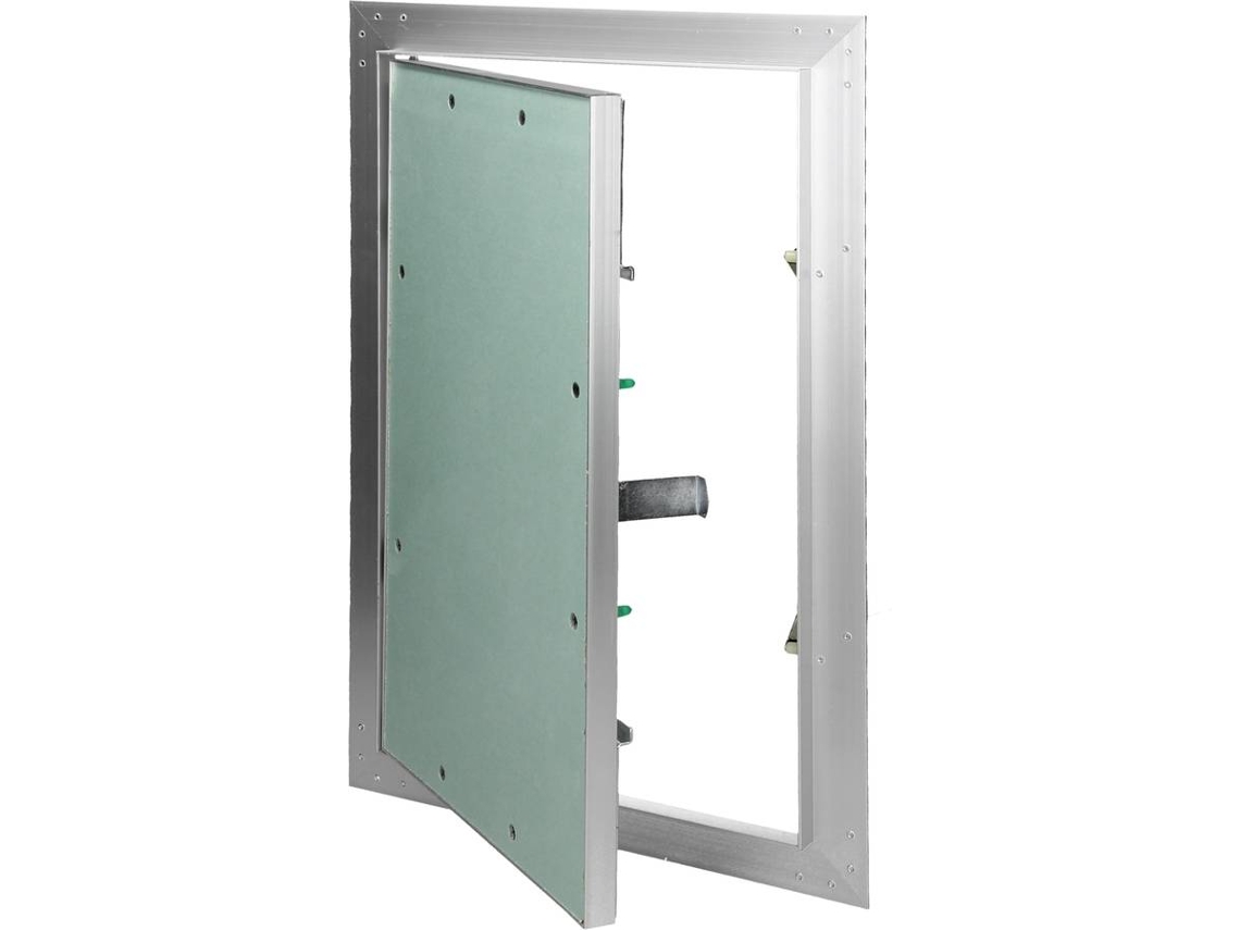 Puerta de inspección ECD 25x40 cm de aluminio para acceso oculto de mantenimento