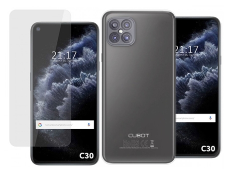 Carcasa + Protector de Pantalla Cubot C30 TUMUNDOSMARTPHONE Pack Transparente