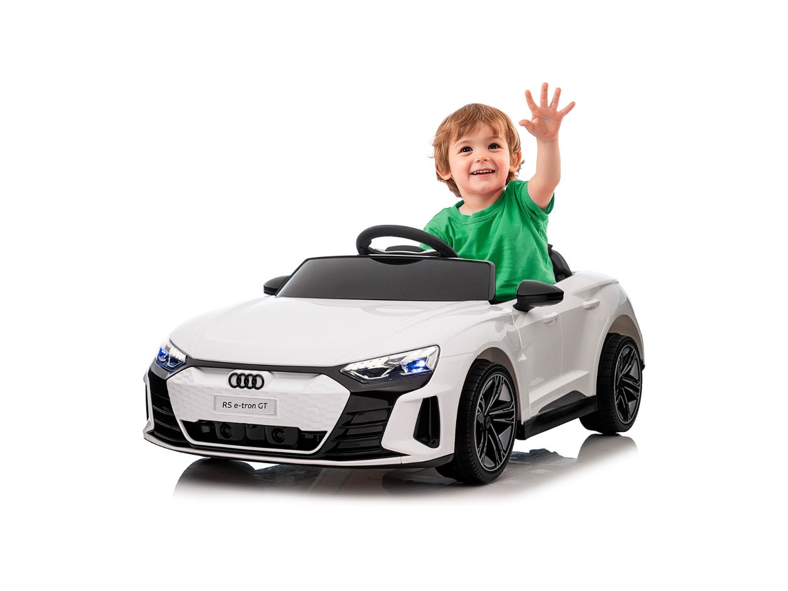 Coche infantil de batería de 12 V Audi RS y Tron GT blanco Ataa
