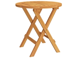 Maison Exclusive - Mesa Bistró De Terraza Madera Maciza De Acacia Ø46x47 Cm