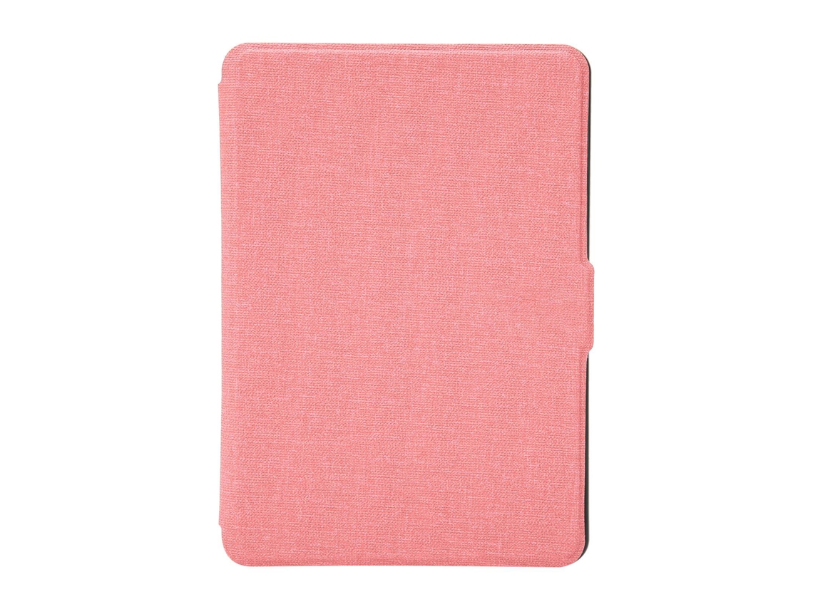 Funda protectora de piel sintética con estampado de tela para Kindle Paperwhite 123, color dorado claro (rosa)