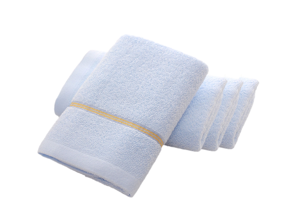 Conjunto de Toallas de Manos NEVEANCE Secamanos Absorbente Baño Manos Rostro Gimnasio Algodón Azul - 4pcs (33x73cm)